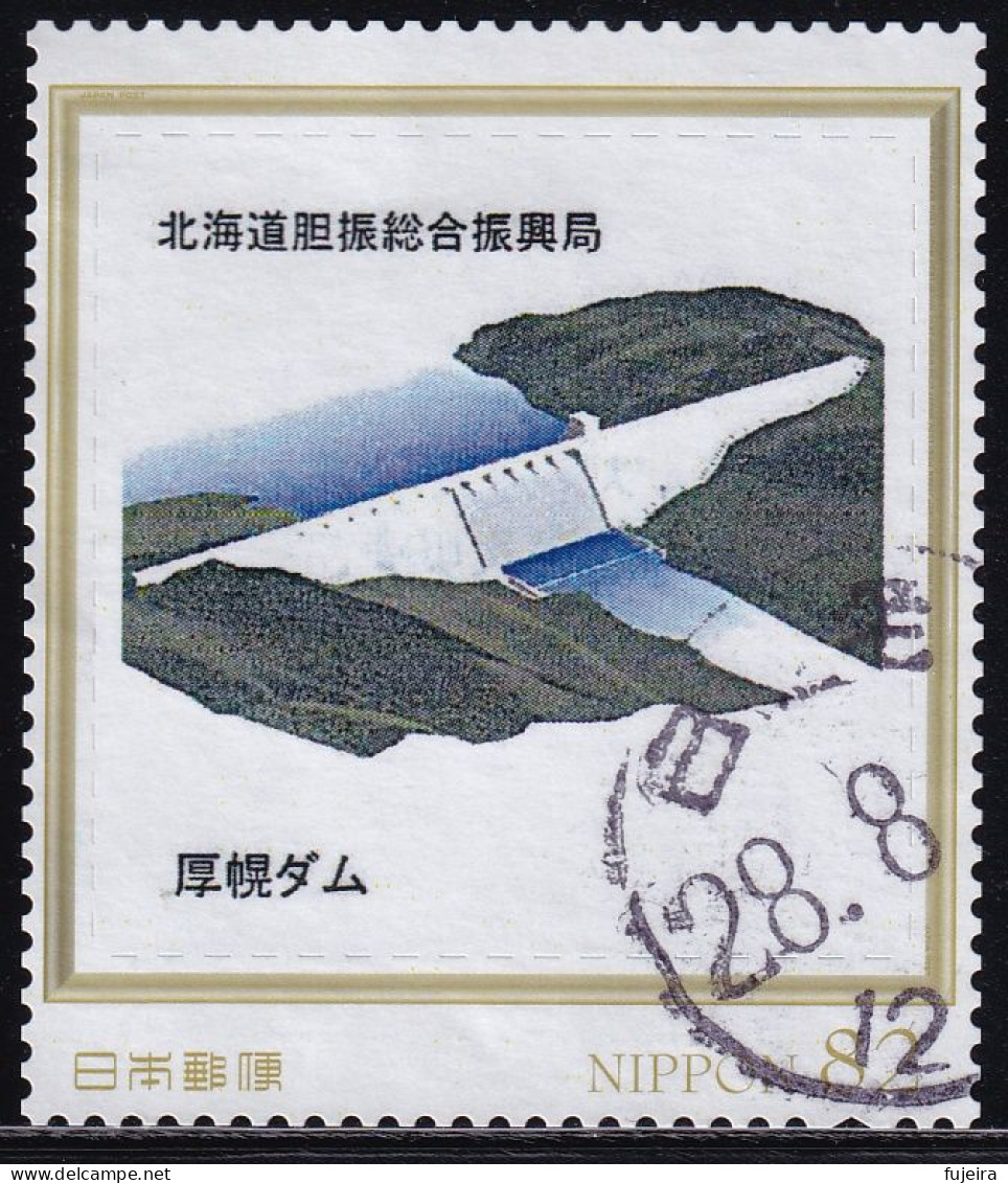 Japan Personalized Stamp, Apporo Dam (jpv9974) Used - Usati