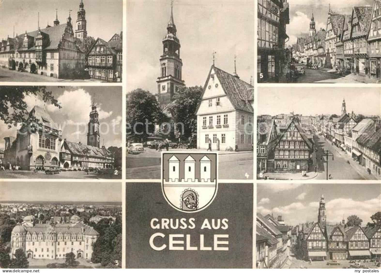 73283726 Celle Niedersachsen Rathaus Schloss Zoellnerstrasse Grosser-Plan Stechb - Celle