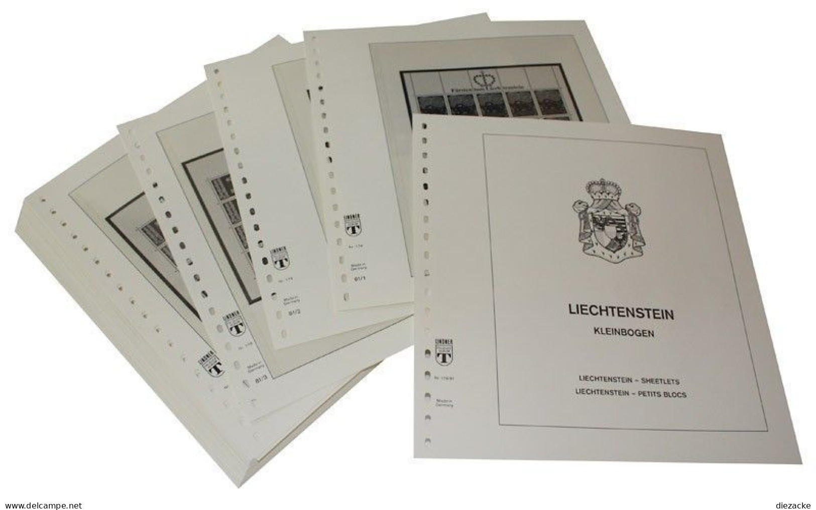 Lindner-T Liechtenstein Kleinbogen 1993-1994 Vordrucke 179-93 Neuware ( - Pre-Impresas