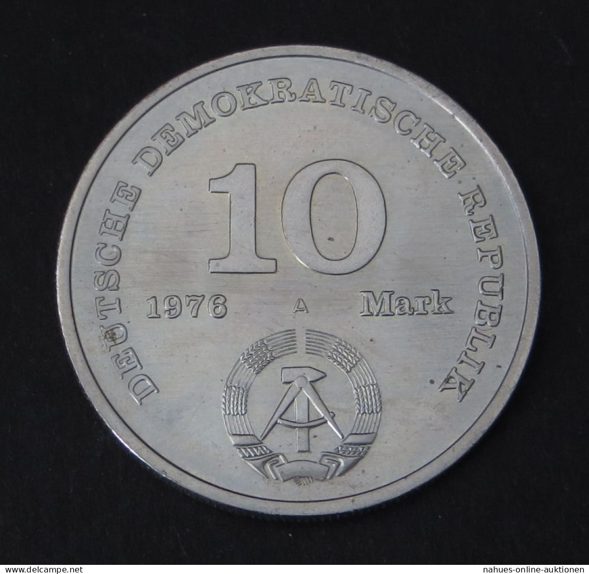 DDR Gedenkmünze 10 Mark 20 Jahre Nationale Volksarmee NVA 1976 Vorzüglich Vz - Gedenkmünzen