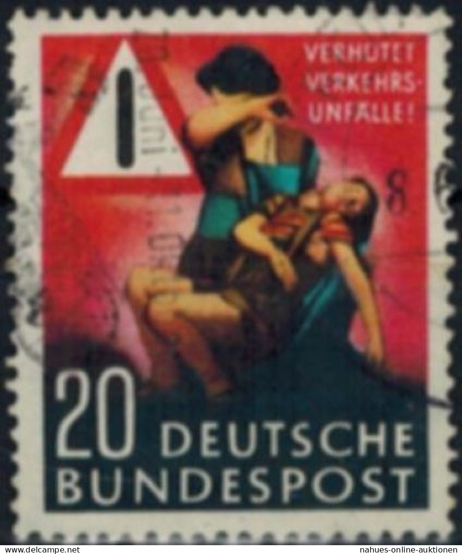Bundesrepublik 162 BRD Verkehrsunfall-Verhütung Gestempel MNH Kat.-Wert 6,00 - Used Stamps