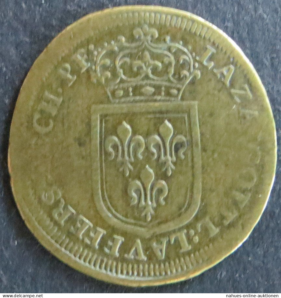 Münze Frankreich Ca. 1800 Jeton Louis XIIII. Lauffer's Rechenpfennig S - Altri & Non Classificati