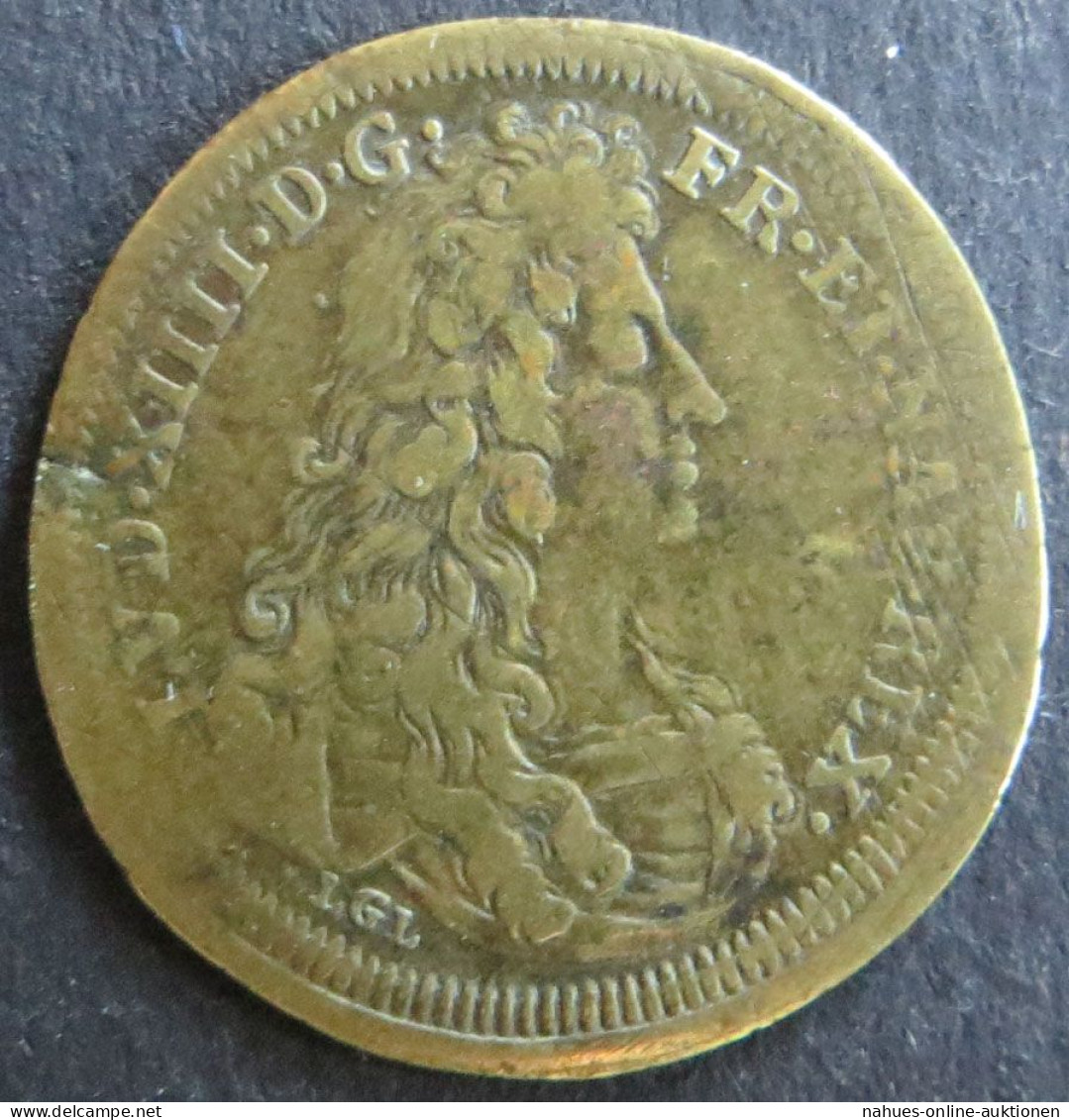 Münze Frankreich Ca. 1800 Jeton Louis XIIII. Lauffer's Rechenpfennig S - Otros & Sin Clasificación