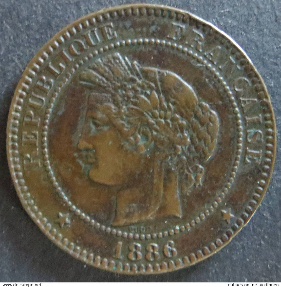 Münze Frankreich 1886 - 10 Centimes Dritte Republik Kupfer Ss - Other & Unclassified