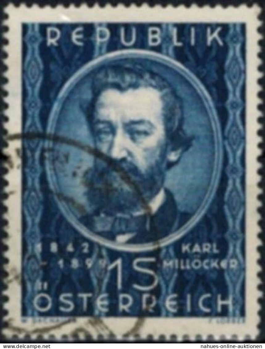 Österreich 947 Karl Millöcker Komponist Musik 1949 - Briefe U. Dokumente