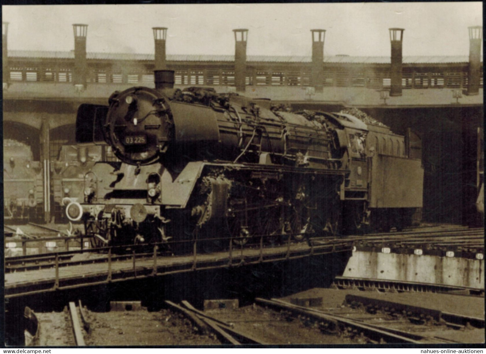 Ansichtskarte Eisenbahn Schnellzuglokomotive 03 225 Hamburg-Altona 1960 - Altri & Non Classificati