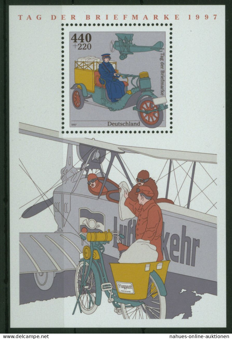 Bund Block 41 Flugzeug Tag Der Briefmarke Tadelos Postfrisch 1997 - Covers & Documents