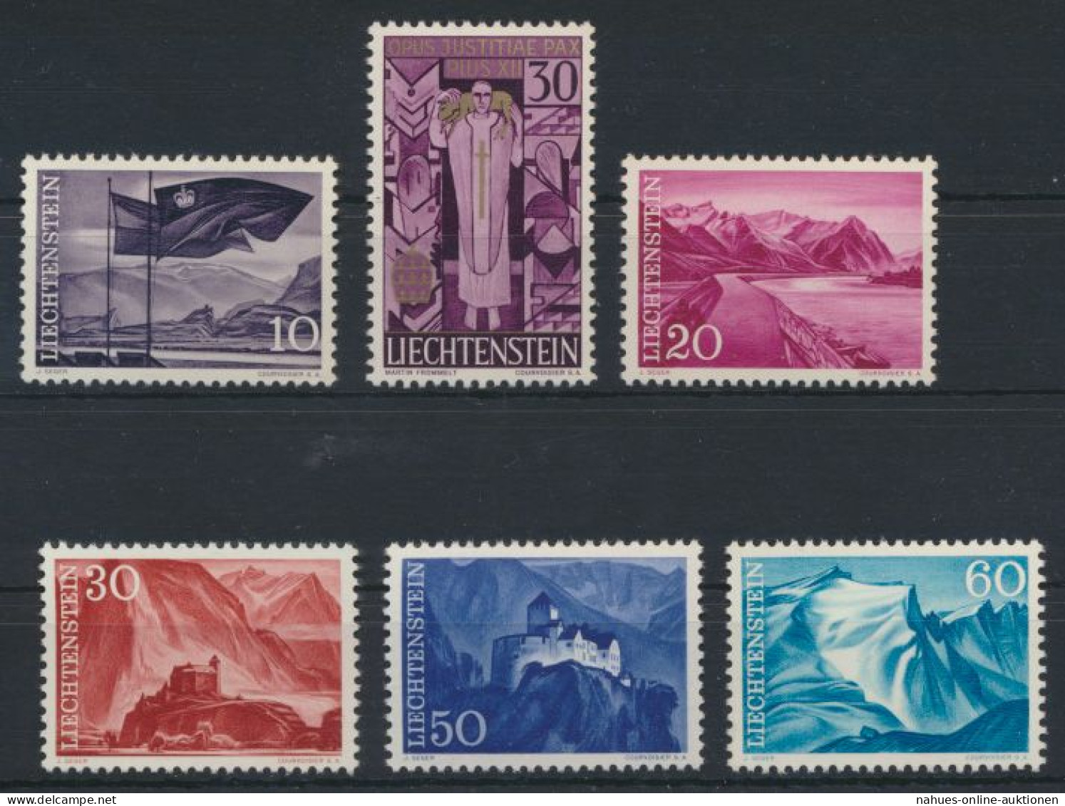 Liechtenstein 381-385 Luxus Postfrisch MNH Kat.-Wert 4,00 - Briefe U. Dokumente