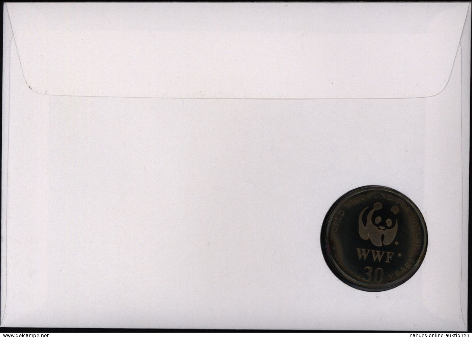 Numisbrief Malawi Klunkerkranich Medaille 30 Jahre WWF Tiere Vögel - Andere & Zonder Classificatie