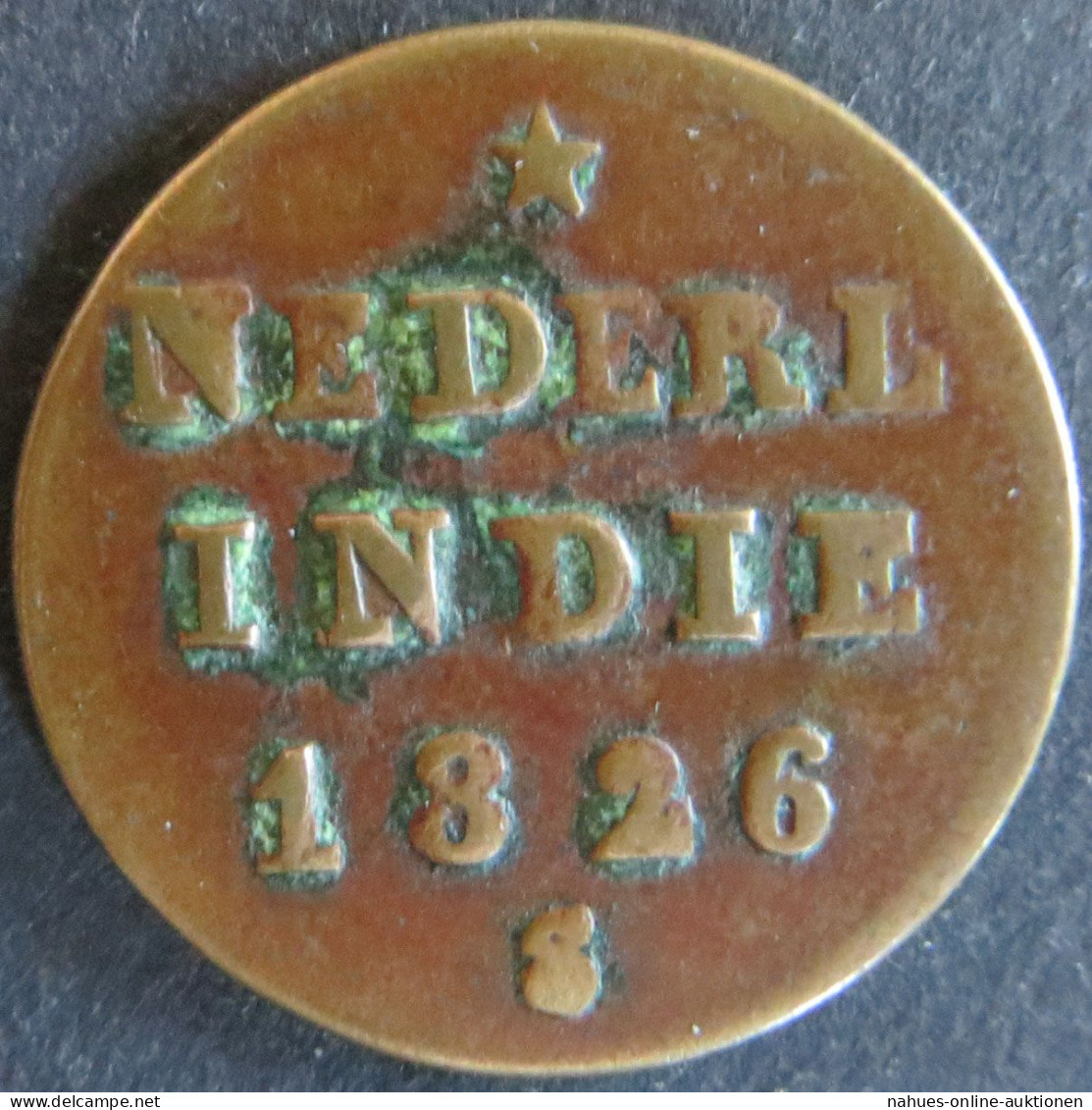 Münze Niederländisch-Indien - 1/2 Stuiver 1826 Ss - Autres – Asie