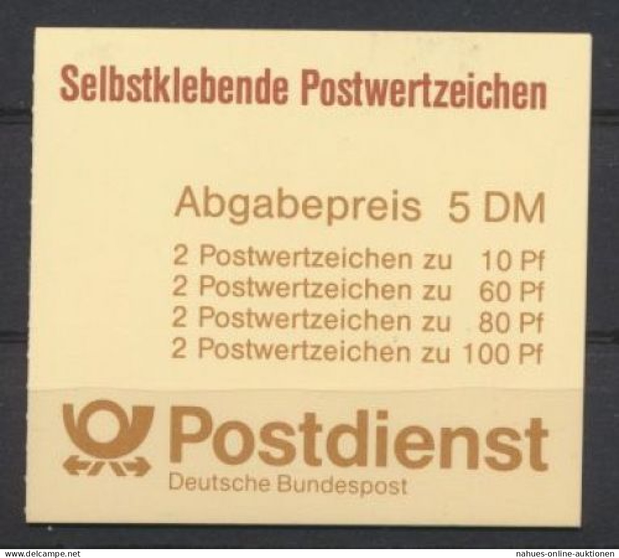 Bund Markenheftchen 27 I Selbstklebend Luxus Postfrisch MNH Kat.-Wert 11,00 - Andere & Zonder Classificatie