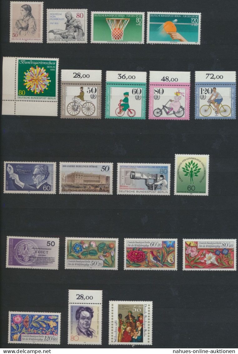 Berlin Kompletter Jahrgang 1985 730-749 Postfrisch Kat.-Wert 39,20 - Cartas & Documentos