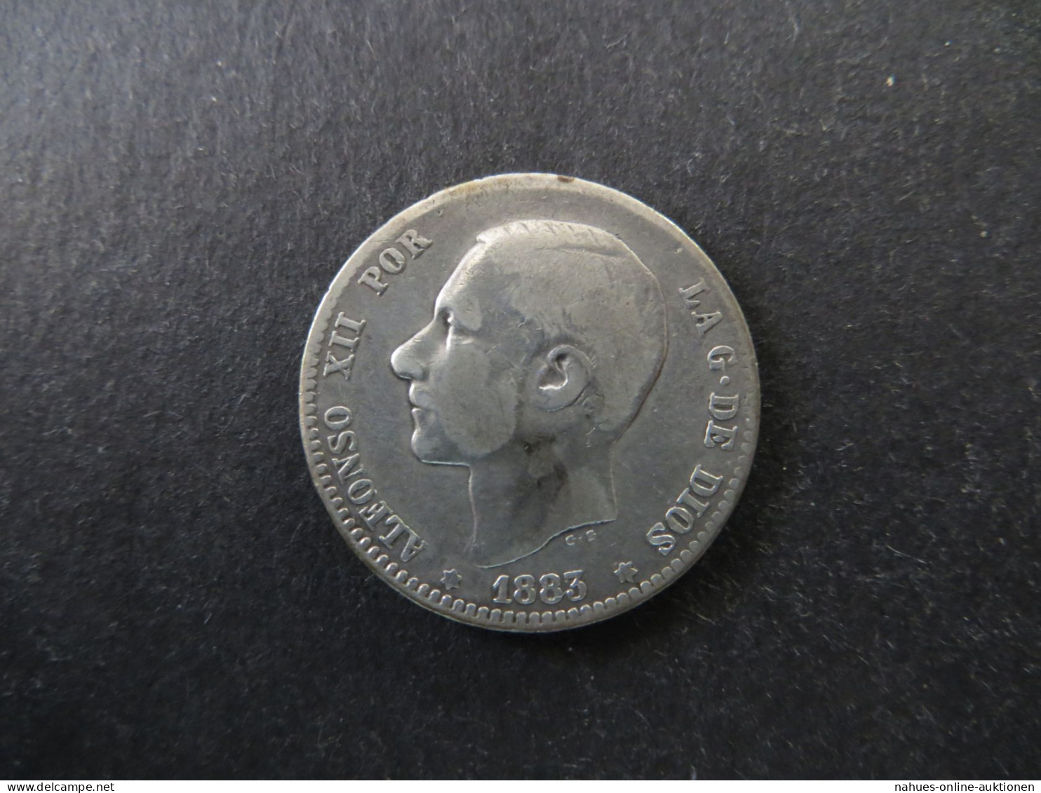 Münze Spanien Alfonso XII 1 Peseta 1883 Silber Ss Schön: 164 - Other & Unclassified