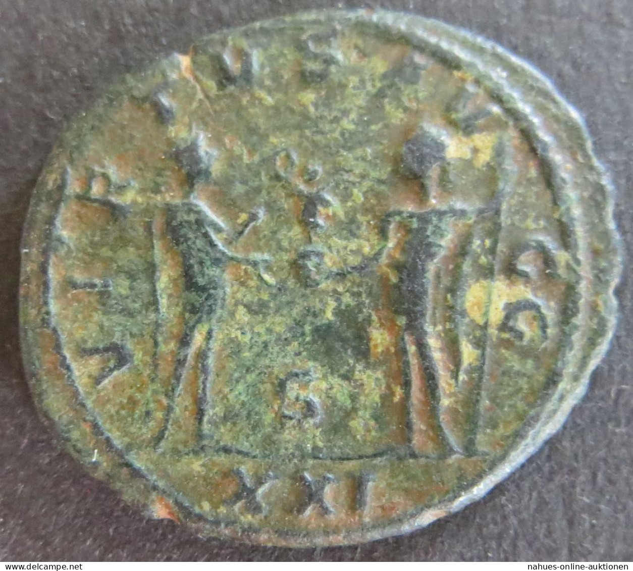 Römische Münze Carinus 283-285 Antoninian RS: Jupiter überreicht Globus S - Autres & Non Classés