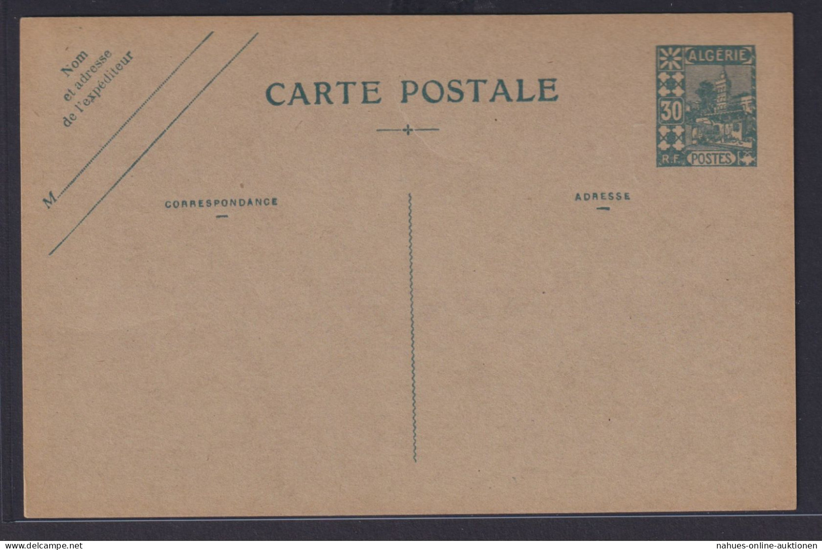 Afrika Algerien Ganzsache 30 Cent Africa Algeria Postal Stationery Postcard - Algerien (1962-...)