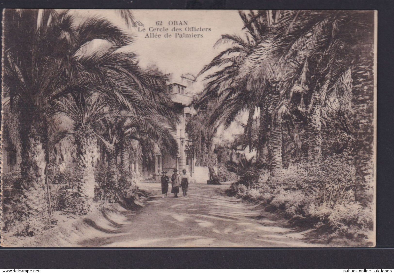Ansichtskarte Oran Palmenallee Algerien Ab Bremen Nach Altona 19.02.1928 - Unclassified