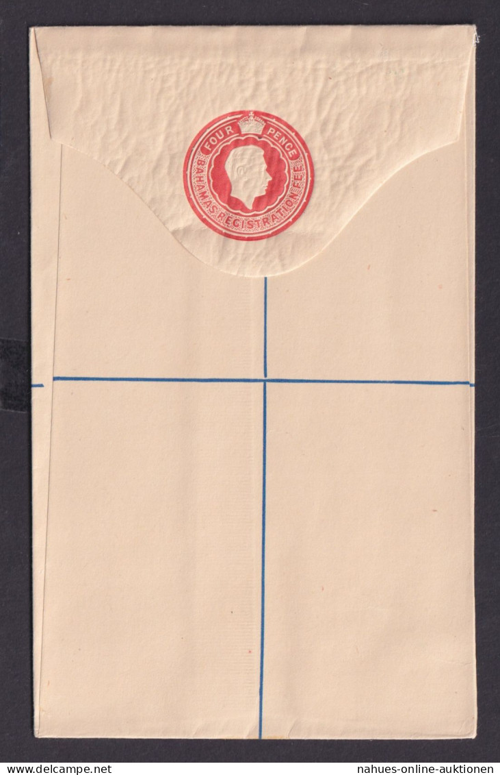 Bahamas Ganzsache Einschreibeumschlag EU 4 P Postal Stationery - Bahamas (1973-...)