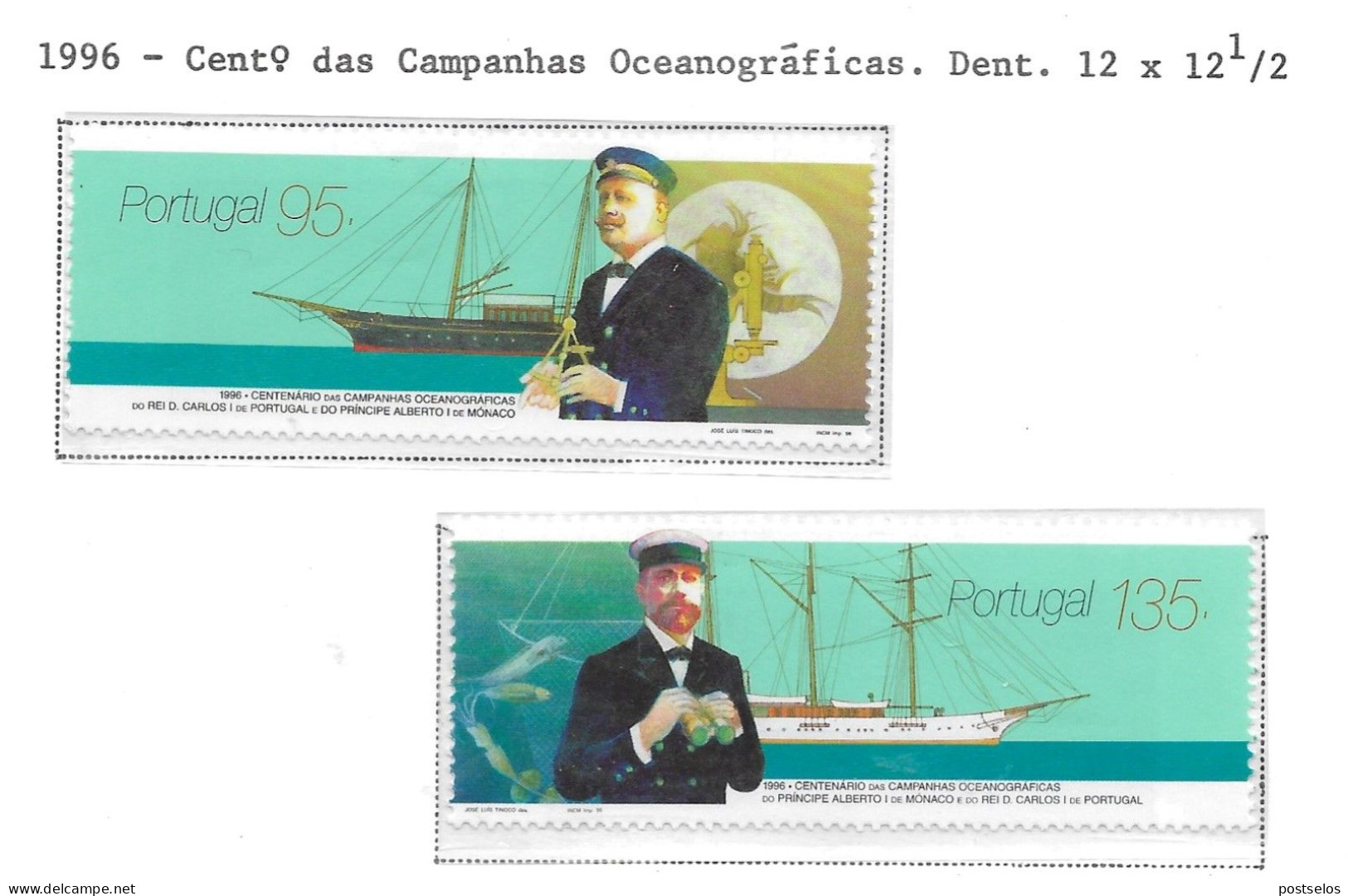 Campanhas Oceanográficas 100 Anos - Unused Stamps