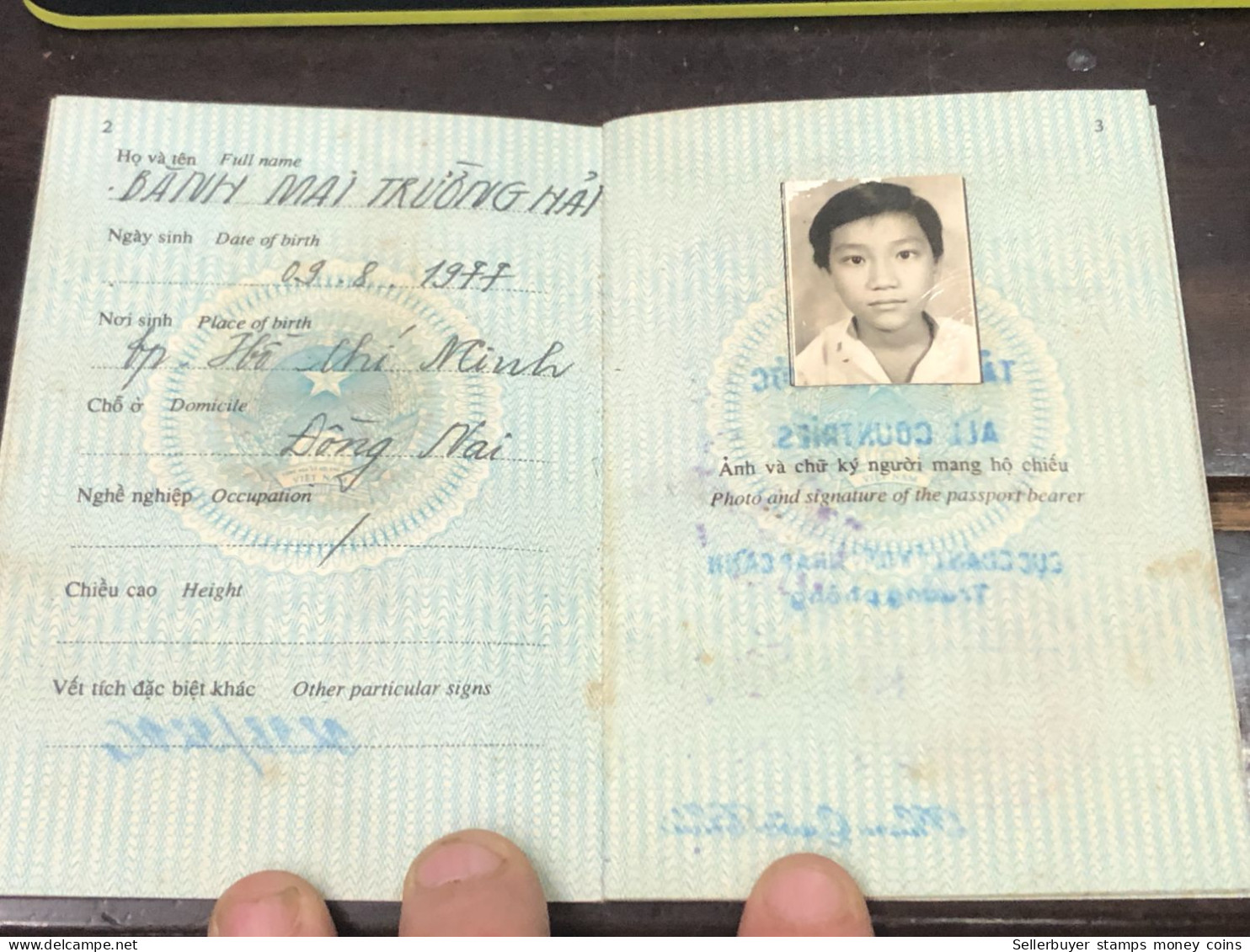VIET NAM -OLD-ID PASSPORT-name-BANG MAI TRUONG HAI-1997-1pcs Book - Verzamelingen