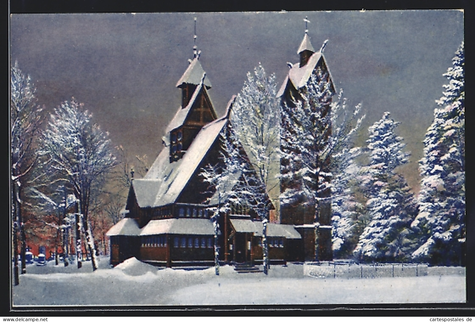 AK Wang /Riesengebirge, Kirche Im Winter  - Schlesien