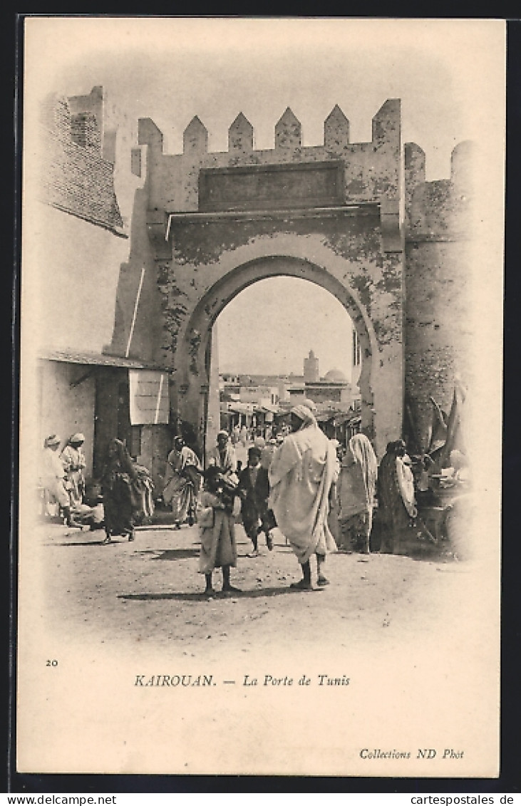 CPA Kairouan, La Porte De Tunis  - Tunesië