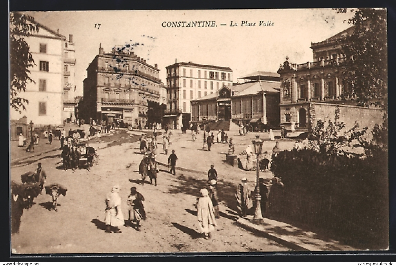 CPA Constantine, La Place Valée  - Algerien
