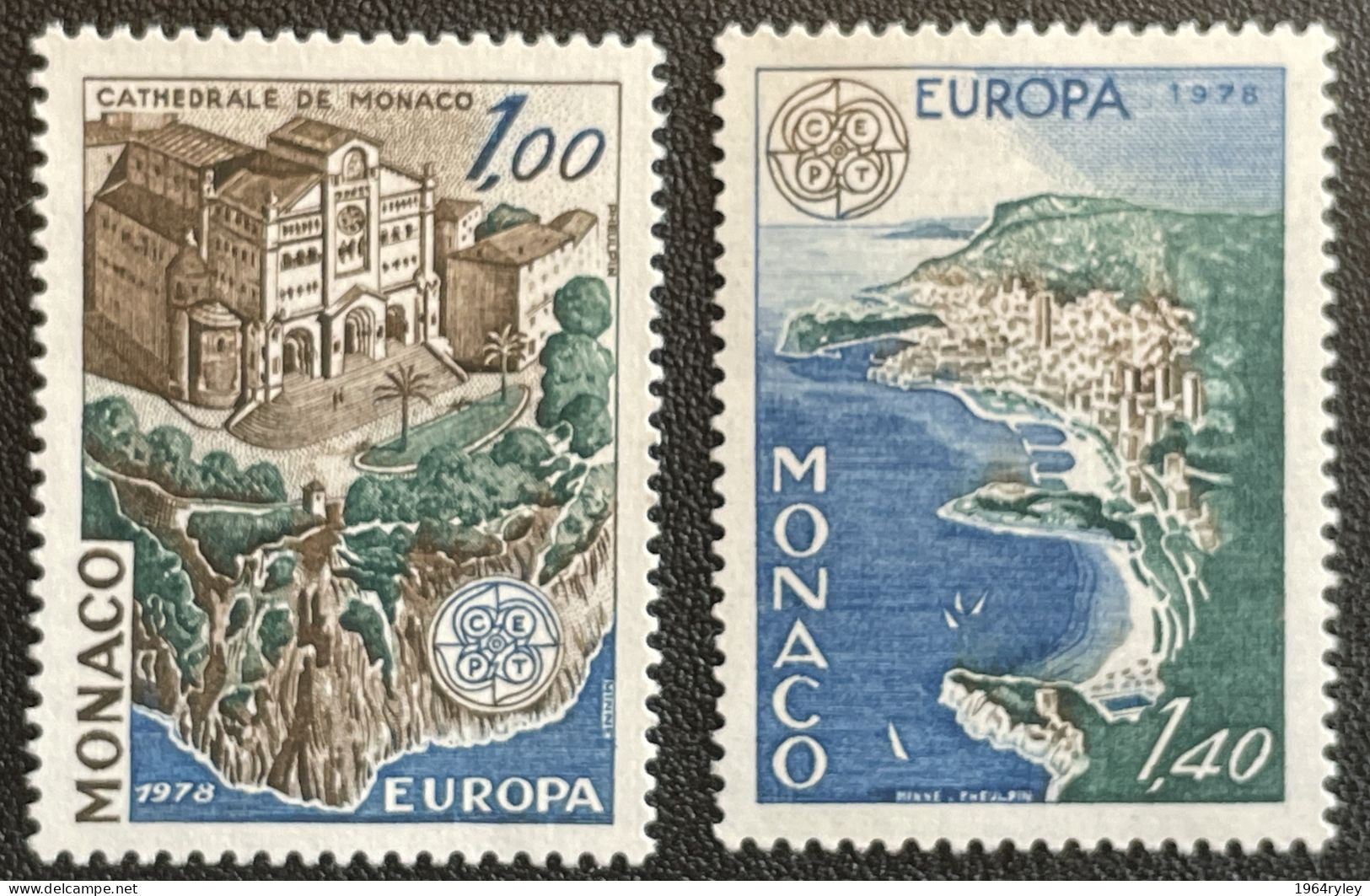 MONACO - MNH** - 1978 - # 1139/1140 - Nuevos