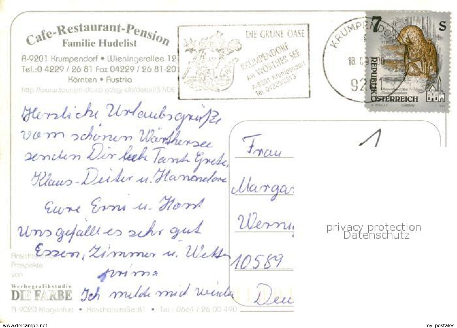 73281890 Krumpendorf Woerthersee Cafe Restaurant Pension Am Woerthersee Krumpend - Sonstige & Ohne Zuordnung