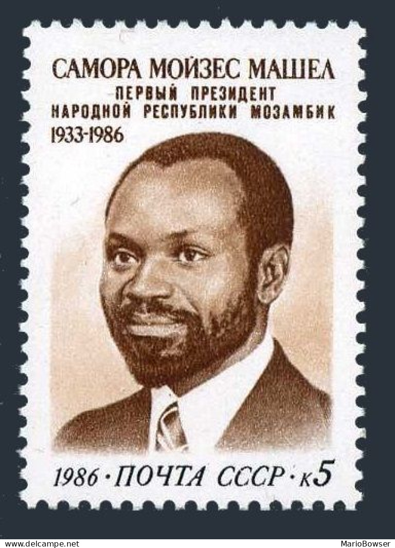 Russia 5522 Two Stamps,MNH.Michel 5676. Samora Moises Machel,Mozambique,1986. - Nuovi