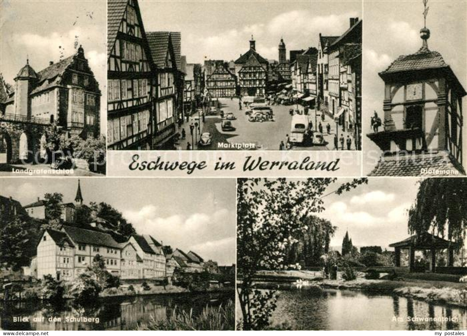 73281678 Eschwege Marktplatz Schulberg Landgrafenschloss  Eschwege - Eschwege