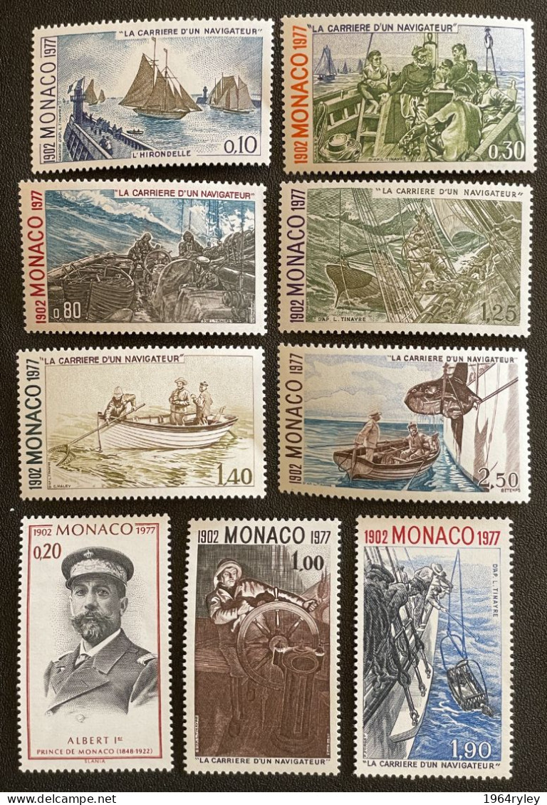 MONACO - MNH** - 1977 - # 1084/1092 - Unused Stamps