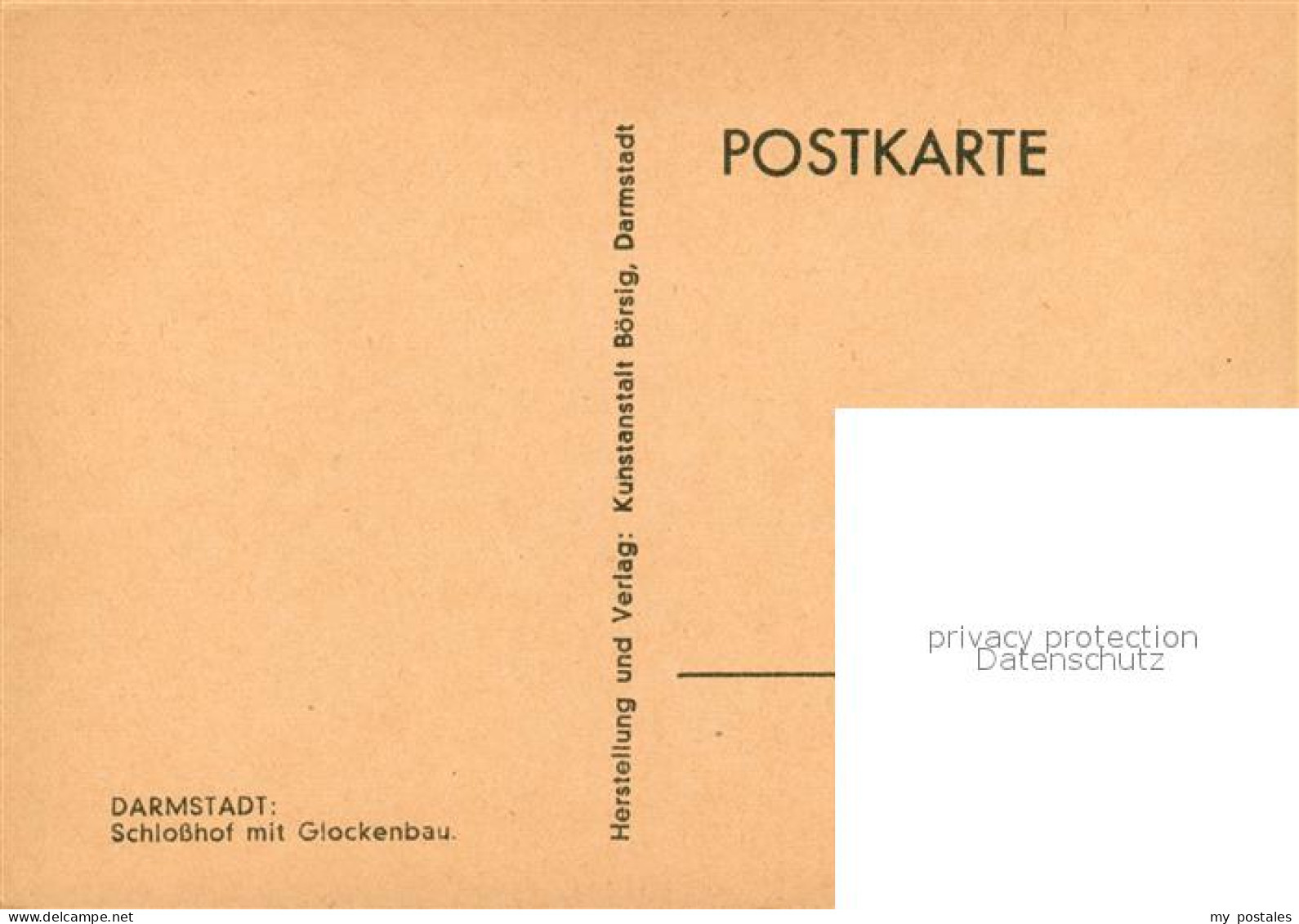 73281599 Darmstadt Schlosshof Glockenbau Kuenstlerkarte Karl Weise Darmstadt - Darmstadt