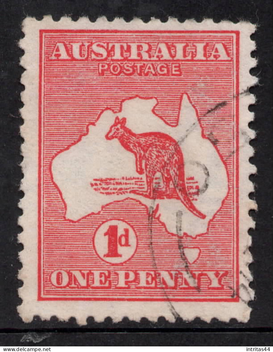 AUSTRALIA 1913 1d RED KANGAROO (DIE I) STAMP PERF.12 WMK 2  SG.2 VFU. - Usados