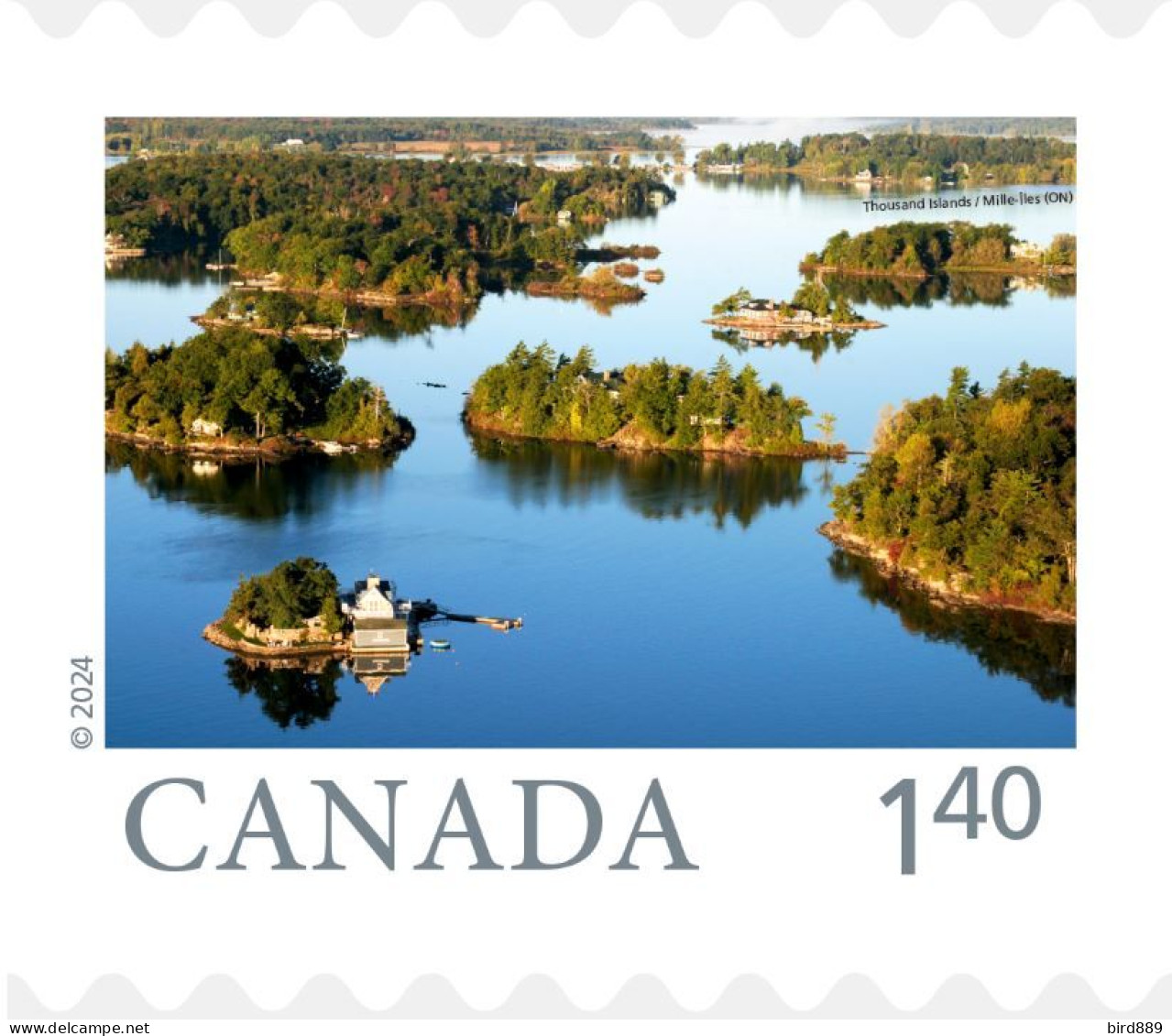 2024 Canada From Far And Wide Scenic Photography Thousand Islands Single Stamp From Roll MNH - Nuevos