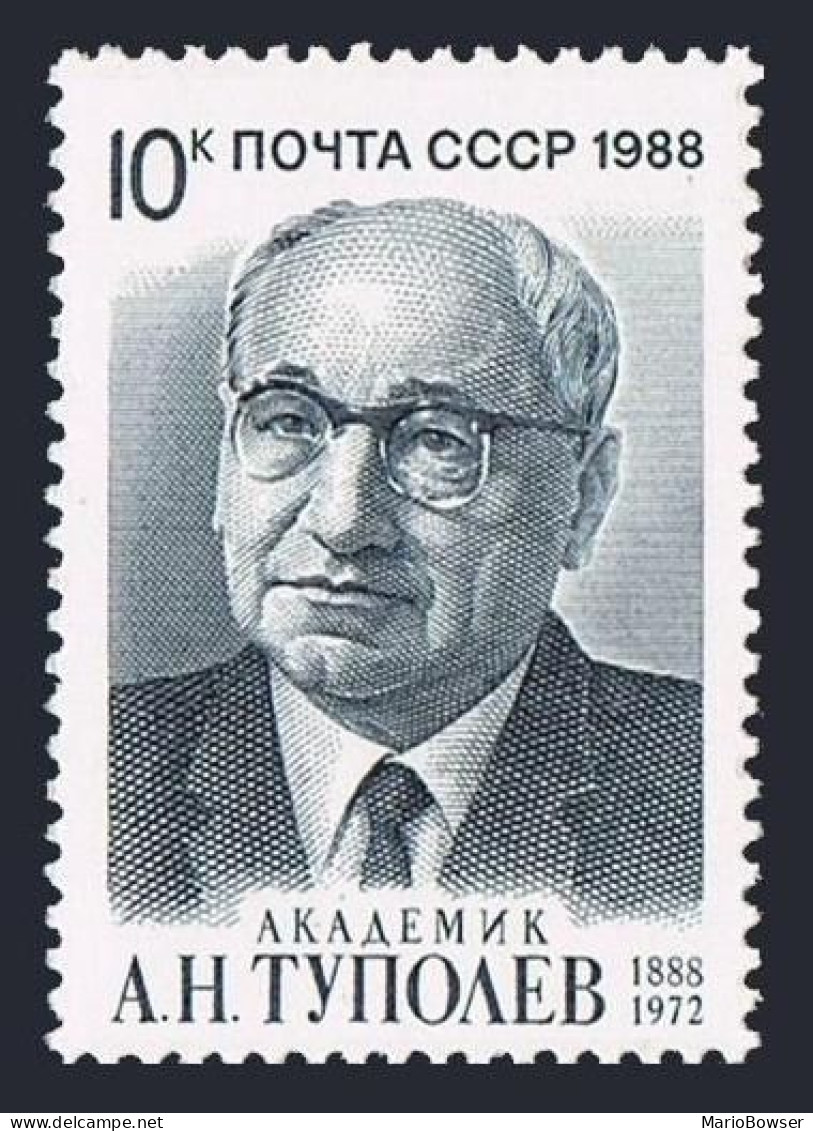 Russia 5712 Two Stamps,MNH.Mi 5876. Andrei Tupolev, Aeronautical Engineer, 1988. - Neufs