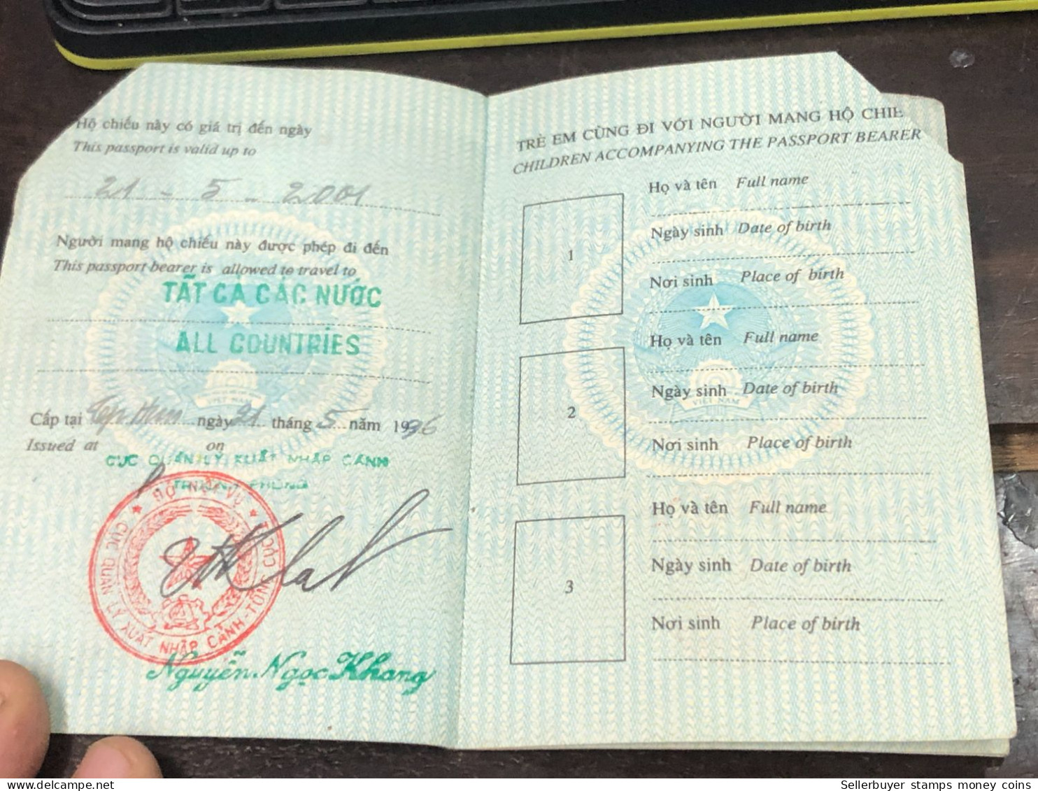 VIET NAM -OLD-ID PASSPORT-name-PHAM THE BAO-2001-1pcs Book - Sammlungen