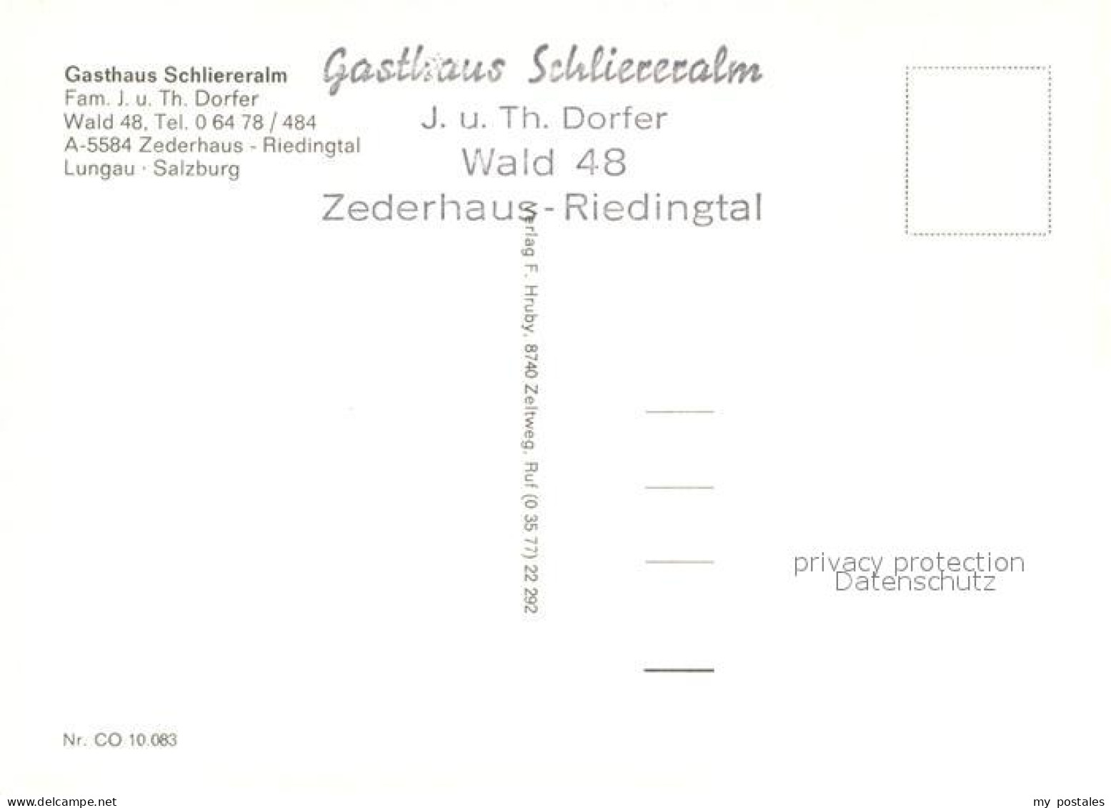 73280594 Zederhaus Gasthaus Schliereralm Gaststube Wasserrad Zederhaus - Sonstige & Ohne Zuordnung