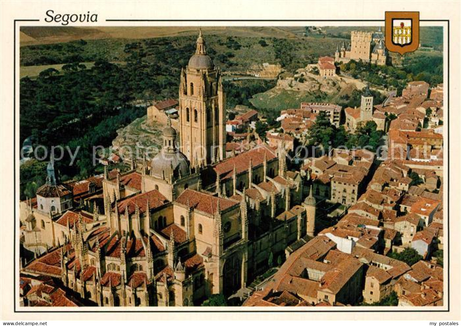 73280587 Segovia Cathedral Vista Aerea Segovia - Andere & Zonder Classificatie