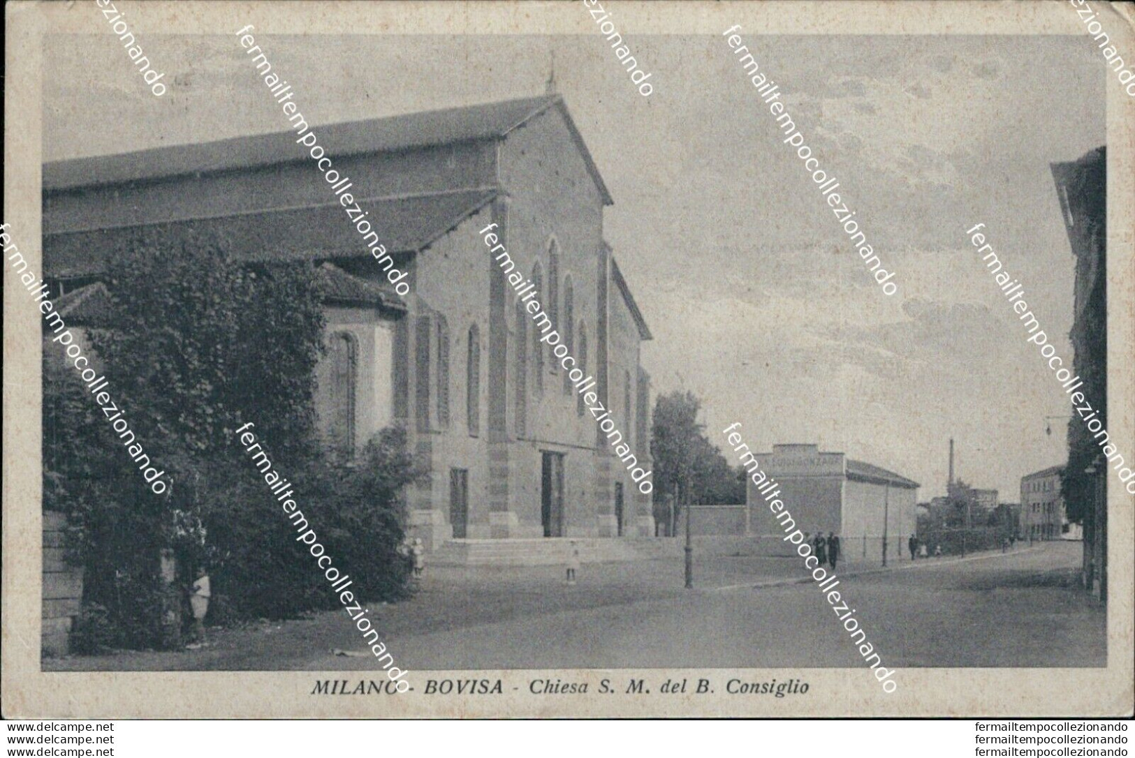 Bf410 Cartolina Milano Bovisa Chiesa S.m. Del B.consiglio - Milano (Milan)