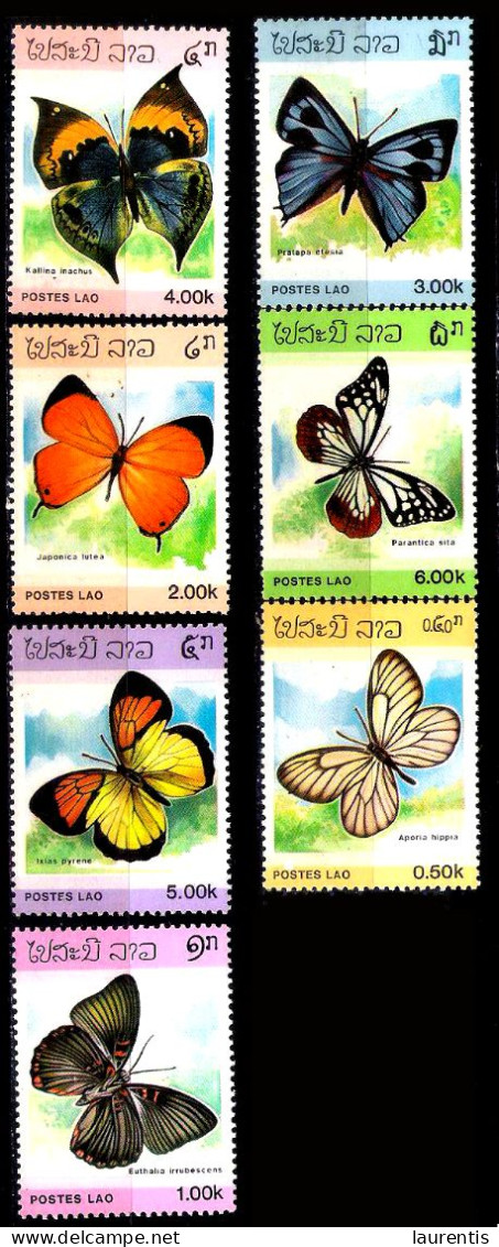 783  Butterflies - Papillons - Laos Yv 699-05 MNH - 2,25 (11) - Vlinders