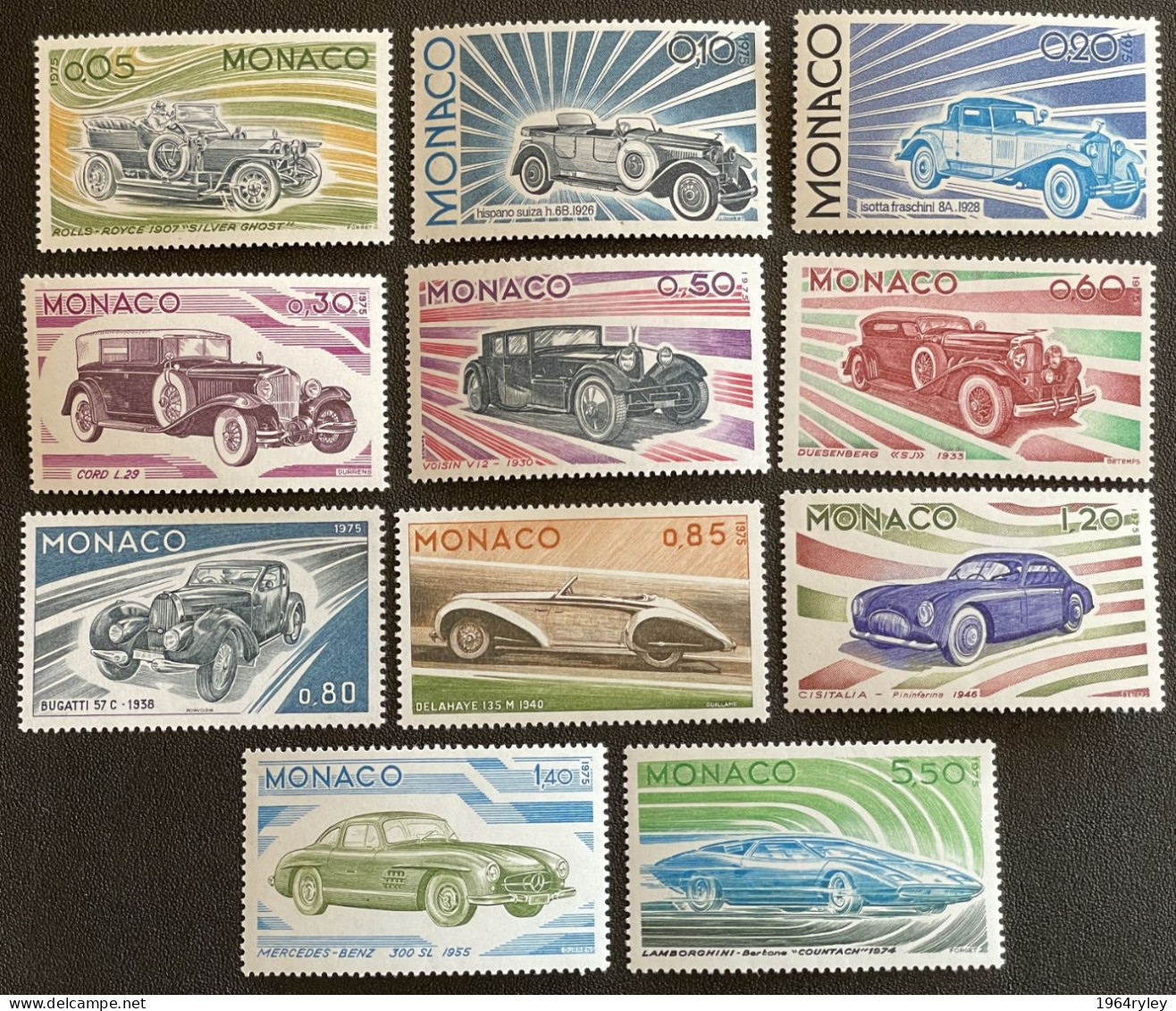 MONACO - MNH** - 1975 - # 1018/1028 - Unused Stamps