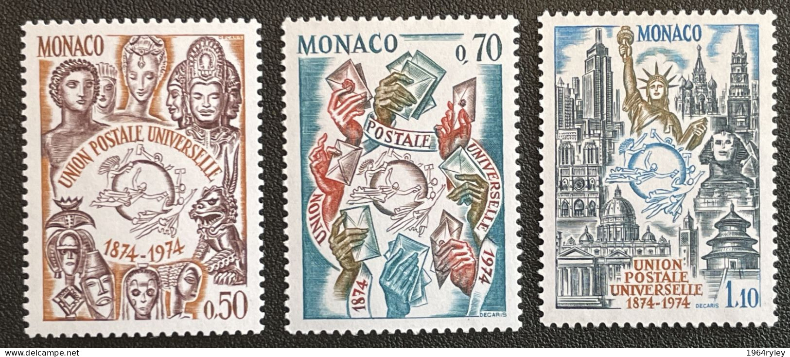 MONACO - MNH** - 1974 - # 953/955 - Unused Stamps
