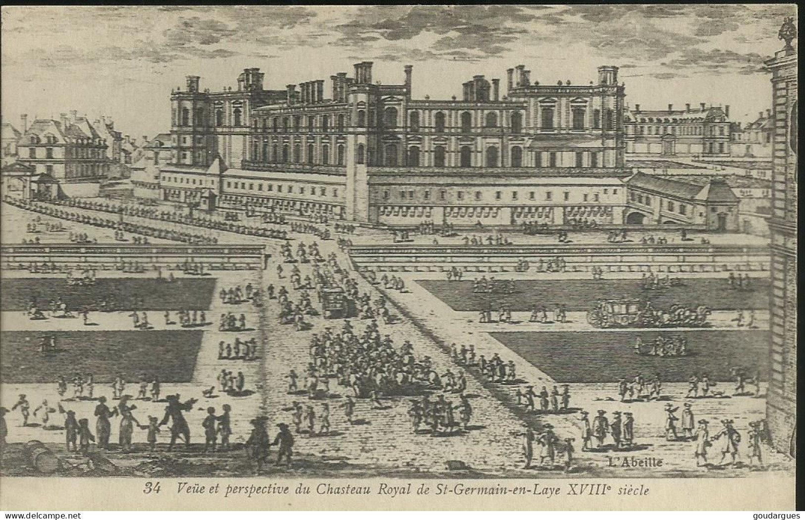 Veüe Et Perspective Du Chasteau Royal De St-Germain-en-Laye XVIIIe Siècle - (P) - St. Germain En Laye (Château)