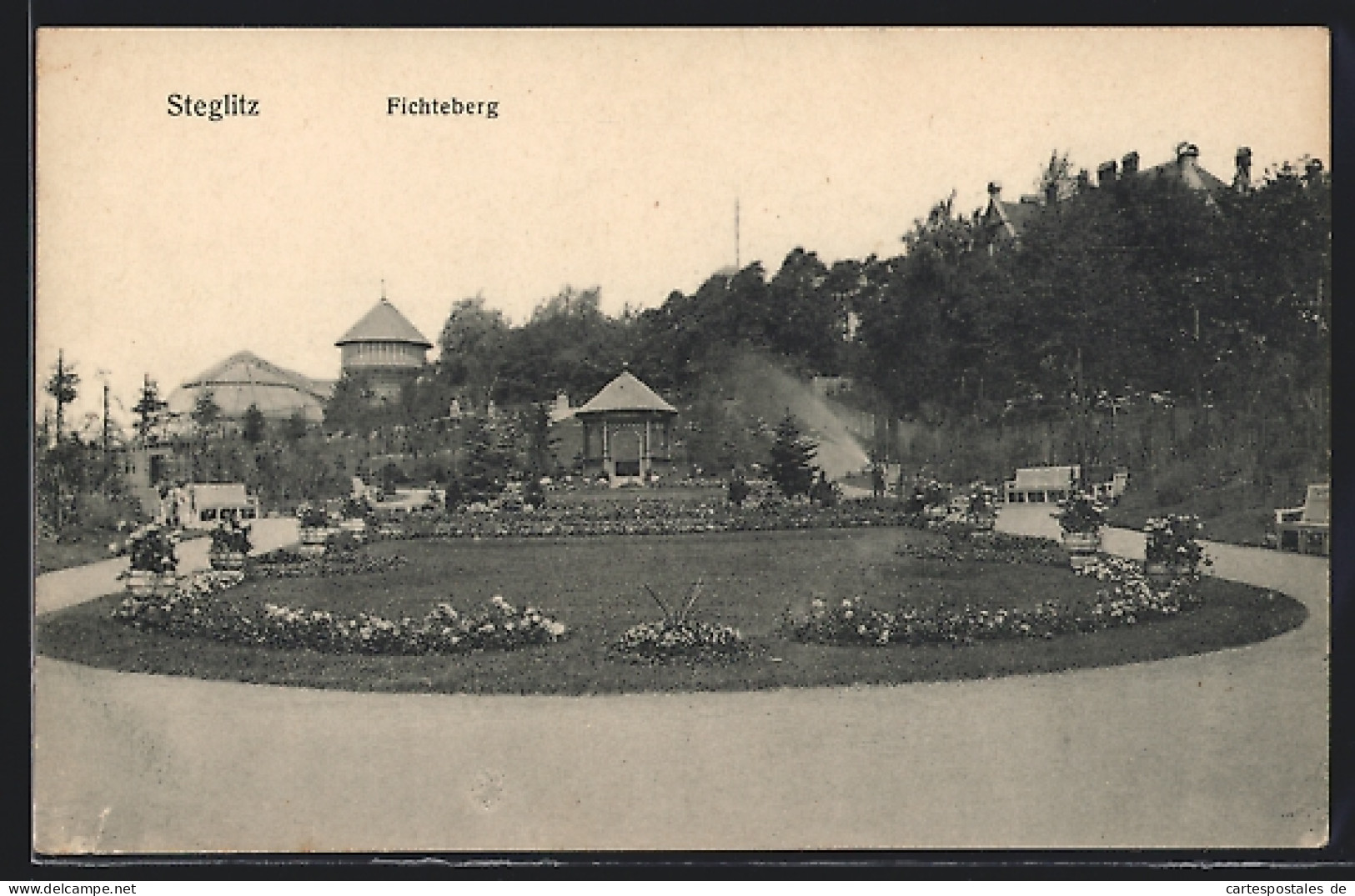 AK Berlin-Steglitz, Garten Am Fichteberg  - Steglitz