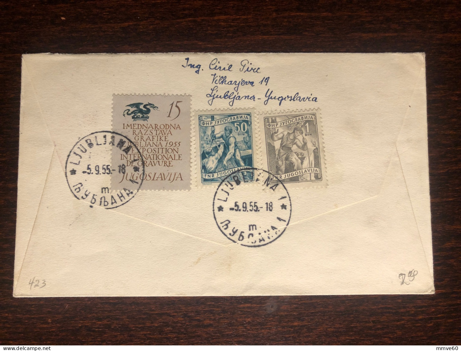 YUGOSLAVIA FDC COVER 1955 YEAR DEAF STUDY CONGRESS HEALTH MEDICINE STAMPS - FDC