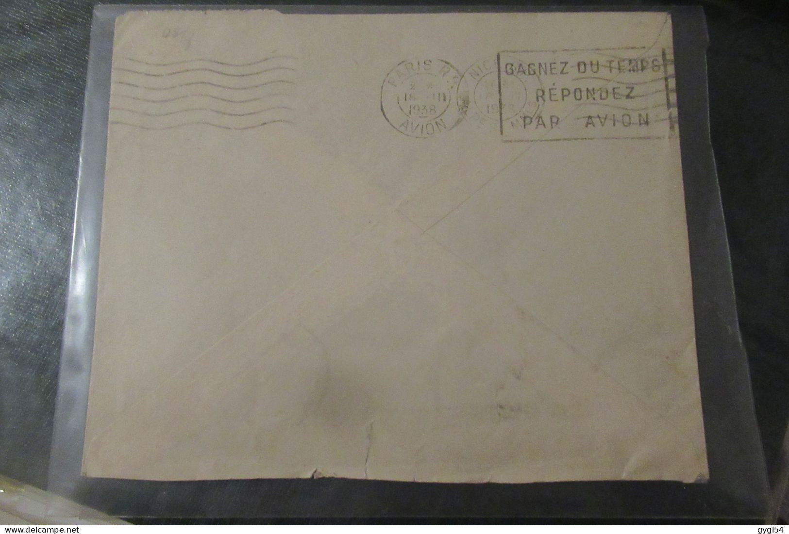 BELGIQUE  Lettre Par Avion EXPRES 1938de BRUXELLES Pour NICE - Cartas & Documentos