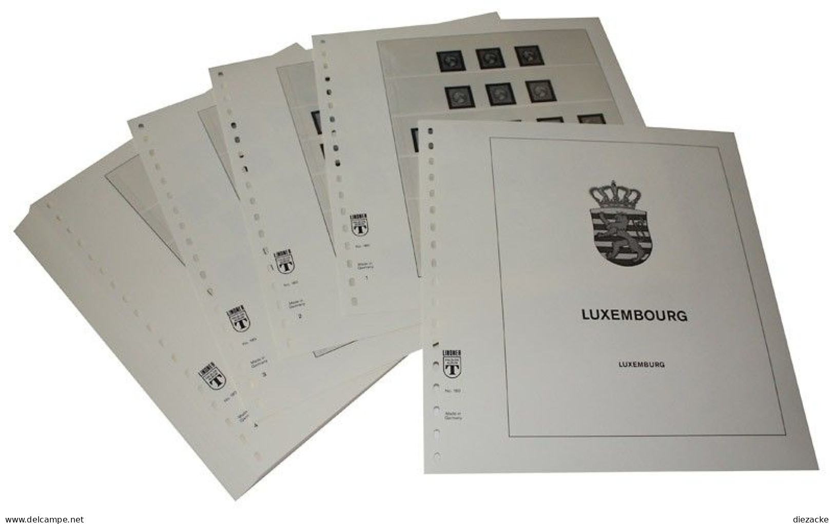 Lindner-T Luxemburg 1852-1944 Vordrucke 180 Neuware ( - Fogli Prestampati
