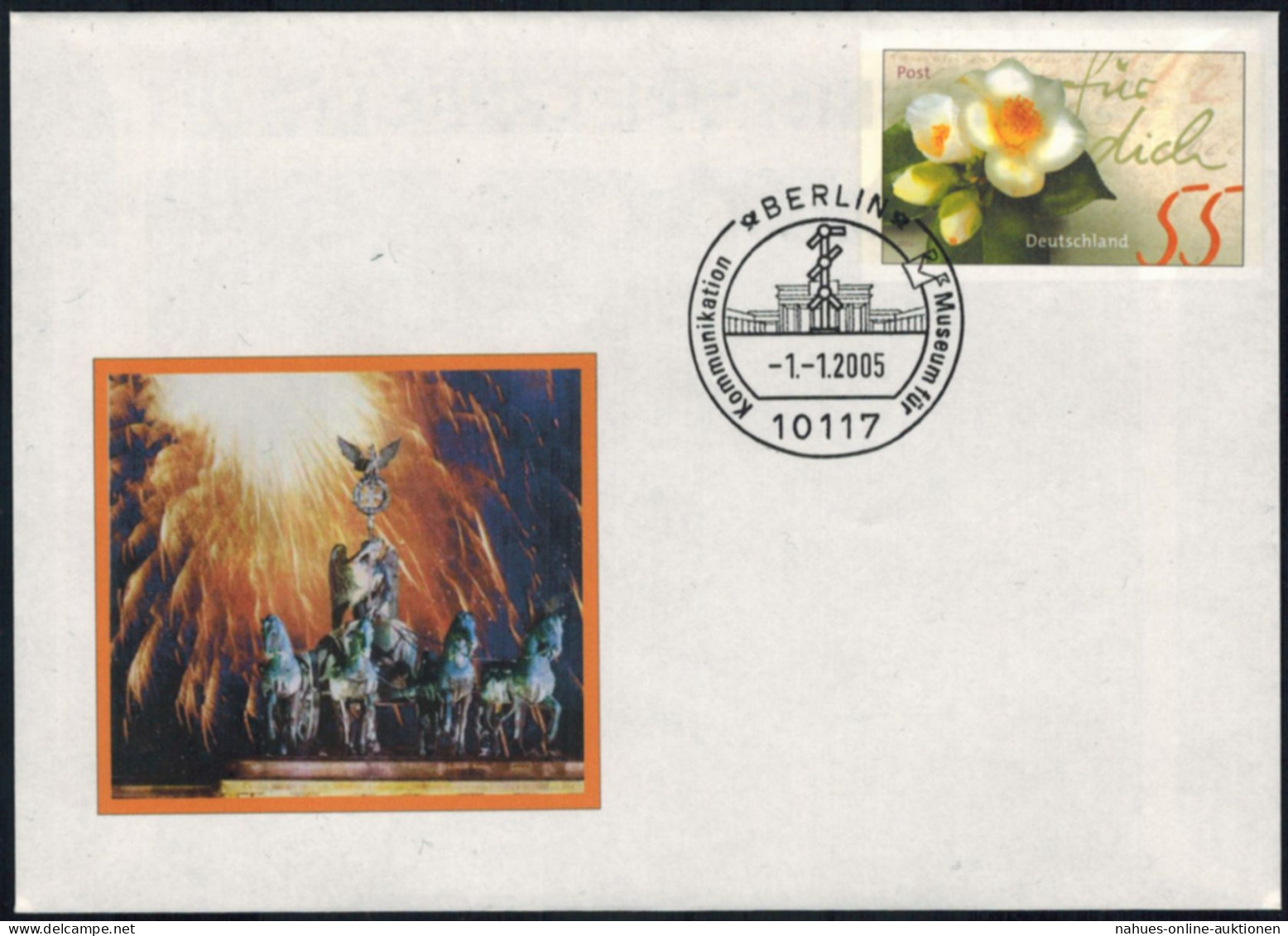 Bund Brief Ganzsache Attraktiver Sonderbeleg Brandenburger Tor Berlin 2005 - Storia Postale