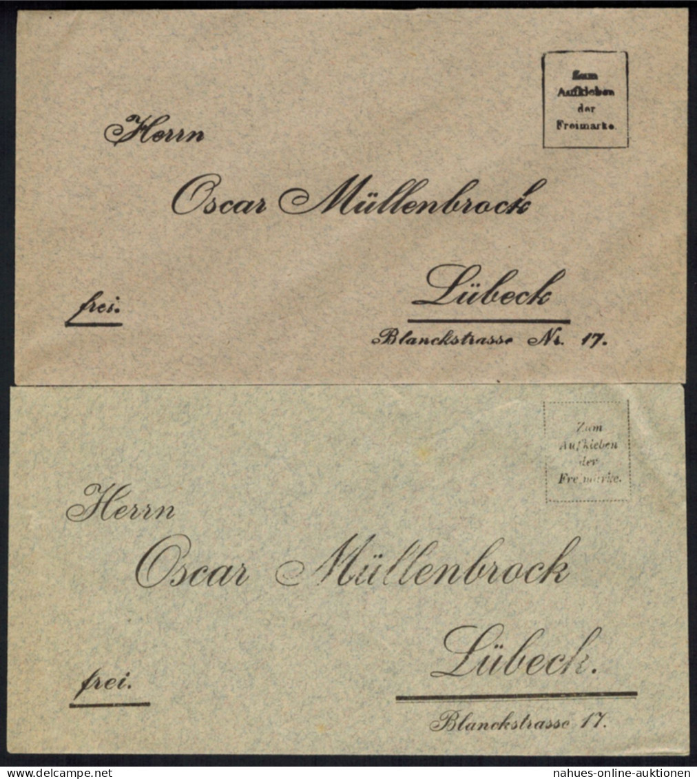 Lübeck Lotterielos Der Fa. Oscar Müllenbrock Mit Hauptgewinn 500.000 Mark 1899 - Billetes De Lotería