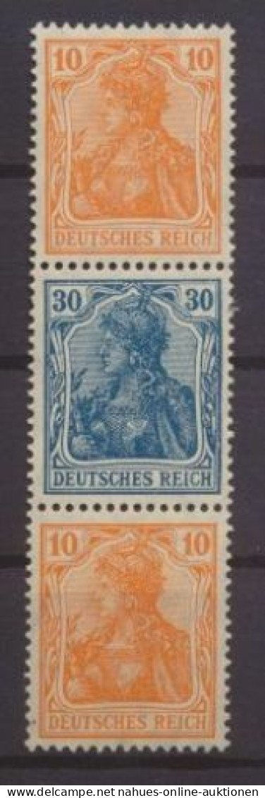 Deutsches Reich Zusammendruck Germania S 16 Luxus Ungebraucht - Se-Tenant